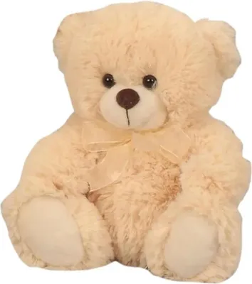 Produktbild von Plüschbär Hugo mit Schleife Grösse 24 cm