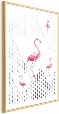 Produktbild von Posterpapier Poster - Flamingo Family 60x90 cm Für Kinder g-C-0119-ao-a