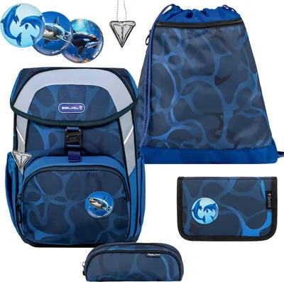 Produktbild von Belmil Belmil Maxi ergonomisches Schulranzen-Set 5-teilig "Wave Storm"