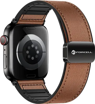 Obrázek produktu pro Forcell F-Design FA21, Pásek, Chytré hodinky, Hnědá, Apple, APPLE Watch 38 / 40 / 41 mm, Nepravá kůže