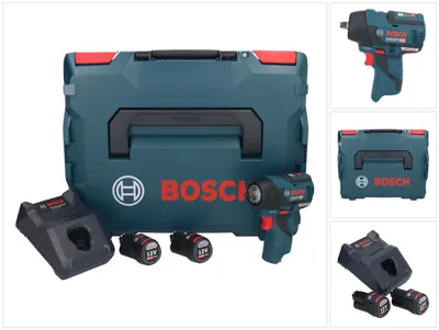 Obrázek produktu pro Bosch GDS 12V-115 Professional, Rázový šroubovák, Rukojeť pistole, 3/8", Černá, Modrá, Červená, Bezkartáčový, 2600 ot/min