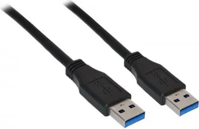 Produktbild von goobay USB 3.0 A Kabel 1,0 m schwarz, 1 St.