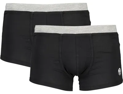 Produktbild von Herren Boxershorts Schwarz: 2er-Pack mit Kontrastbund & Logo