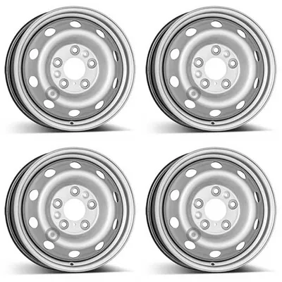 Productafbeelding van 4 stalen velgen, 6.0Jx16 inch, ET68, 5x130, geschikt voor Toyota Proace. Set van 4
