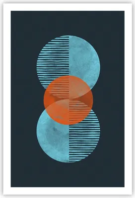 Produktbild von Poster - Poster ohne Rahmen - Abstraktion Räder Gürtel - 61x91,5 cm - Wand Bild - Wanddeko - Wandbilder - Kunstposter - Wandposter - Bilder - Kunstdruck - Wanddekoration - Wandbild - P2XPA61x91-4670