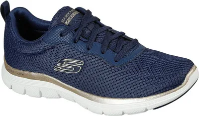 Produktbild von Skechers Flex Appeal 4.0 Brilliant View Navy/Gold Größe EU 39