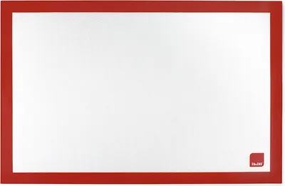 Produktbild von Ibili Backmatte, Silikon/Fiberglas, 40x30 cm, weiß/rot