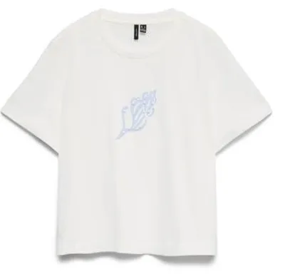 Immagine prodotto di Vero Moda VMPALMA METTE SS TOP BOX JRS Snow White/SHELL L