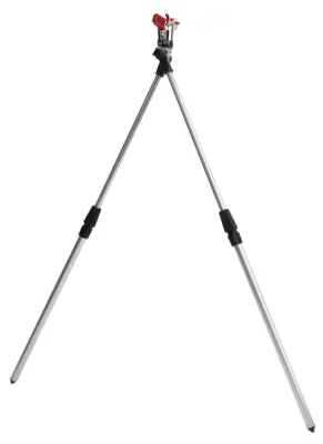 Image de Support de canne à pêche au sol en alliage d'aluminium : support simple, robuste et résistant au vent pour