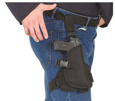 Productafbeelding van Politiekostuum accessoires: riem met holster en speelgoedwapen voor carnaval, feest, rollenspel. Kleur: zwart