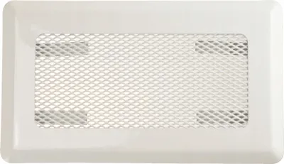 Produktbild von Ventilationsgitter Lüftungsgitter FEINZ - 10x20 cm - Weiß - Metall - Robust und langlebig - Ideal für Heizungen