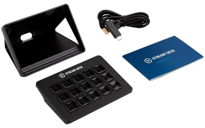 Zdjęcie produktu dla Elgato Stream Deck MK.2, Czarny, 15 przycisków, Windows 10 x64, Mac OS X 10.13 High Sierra, Mac OS X 10.14 Mojave, Mac OS X 10.15 Catalina, Mac OS X 10.15.3..., 118 mm, 84 mm