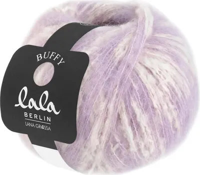Produktbild von Lana Grossa lala Berlin Buffy, Farbe:003 - Lila/Rohweiß