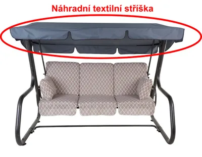 Obrázok produktu pre strieška pre hojdačku RIMINI/VENEZIA tmavosivá