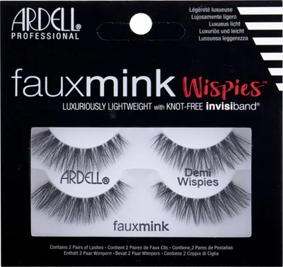 Image de Faux cils en vison Demi Wispies pour femmes 2 - Noir - Ardell