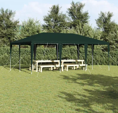 Produktbild von Party-Zelt Grün 6x4 m PE, Pavillons & Partyzelte DesignMöbel Neu