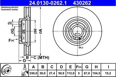 Zdjęcie produktu dla Tarcza Ham. Db P. C118 X118 H243 H247 X247 W177 W247 1,3-2,0 18-
