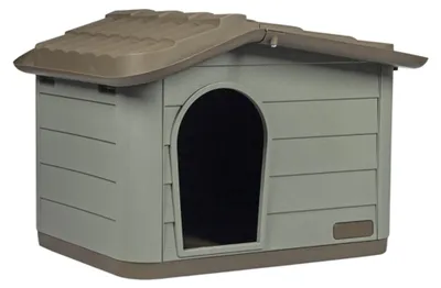 Produktbild von Duvo+ Hundehütte Pepita Eco braun/grün