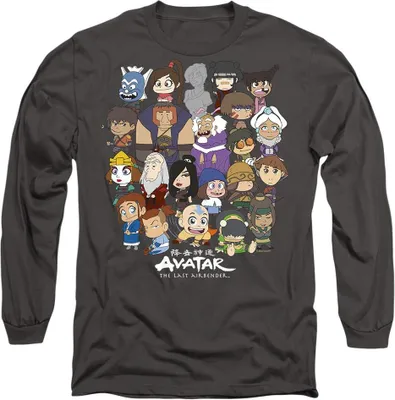 Produktbild von Avatar: The Last Airbender - T-Shirt für Herren/Damen Uni TV10628 (L) (Holzkohle)