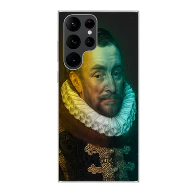 Produktbild von MuchoWow® Handyhülle Schutzhülle Hülle für Samsung Galaxy S22 Ultra Wilhelm von Oranien - Kunst - Regenbogen Silikon Softcase Handy Hülle - Abbildung