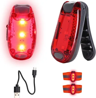 Image de Lampe clignotante pour sac à dos scolaire, éclairage pour sac à dos, sac à dos pour enfants, avec clip, mini-chargeur USB, éclairage LED pour sac à dos, lampe clignotante LED