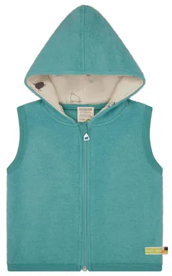 Immagine prodotto di Gilet imbottito Wollfleece con cappuccio, GOTS