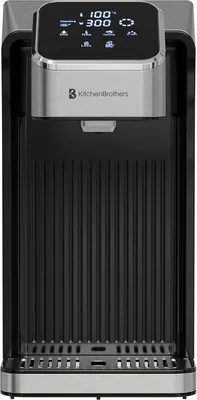 Produktbild von KitchenBrothers Heißwasserspender - 2,7L - Instant Wasserkocher - 8 Stufen von 100 bis 400 ml - Milchfunktion - 40-100°C - Heißwasserzapfhahn – Edelstahl