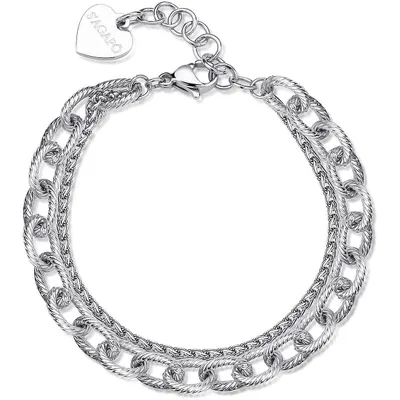 Zdjęcie produktu dla Bransoletki z zawieszkami Charms Sagapò Silver Collection Chunky - kobieta
