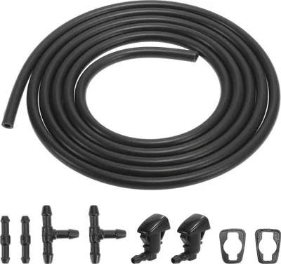 Produktbild von 7 Stück Scheibenwischer Wassersprühstrahl Waschdüse Scheibenwaschanlage Schlauch, Wischwasserschlauch Reparaturset mit Schlauchverbinder für Auto 2005-2016.55079049AA,55372143AB