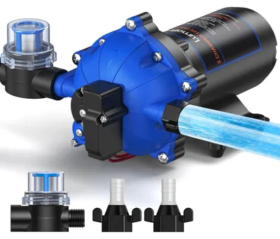 Obrázek produktu pro Čerpadlo, 12 V, tlakové čerpadlo, průtok 7,0 galonů za minutu, tlak 70 psi, samočerpací