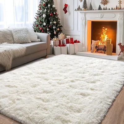 Produktbild von Fluffy Hochflor Teppich 240 x 340 cm für Wohnzimmer
