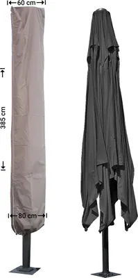 Produktbild von Raffles Covers Schutzhaube Gastronomie Sonnenschirme 385 cm | Atmungsaktiv | Wasserdicht | UV-beständig | Doppelnähte | Inklusive Befestigungsstab