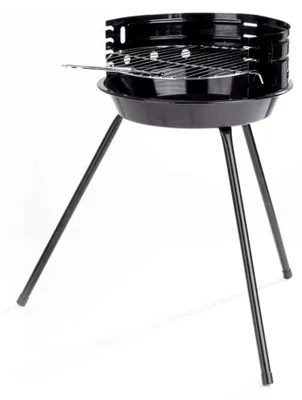 Produktbild von Mobiler Holzkohle Rundgrill Ø 30 cm mit Windschutz