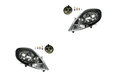 Produktbild von Scheinwerfer Satz passend für Nissan Primastar 09/06- H4 +Nebel+Leuchtm. 558130 7701045718 2615500Q03 4408447 91160027 7701045717 26150 Johns