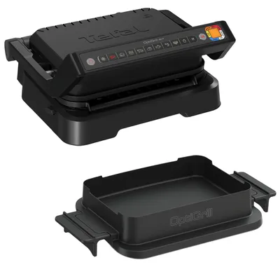 Obrázok produktu pre Tefal OptiGrill 4in1 GC7748, Čierna, Kov, Obdĺžnikový, Tlačidlá, 600 cm², 300 x 200 mm