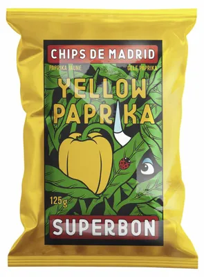 Zdjęcie produktu dla SUPERBON Chipsy z madryckiej żółtej papryki 125 g