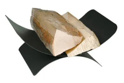 Produktbild von Holzkorb Holzaufbewahrung schwarz beschichtet B / H / T – 45 / 17 / 30cm