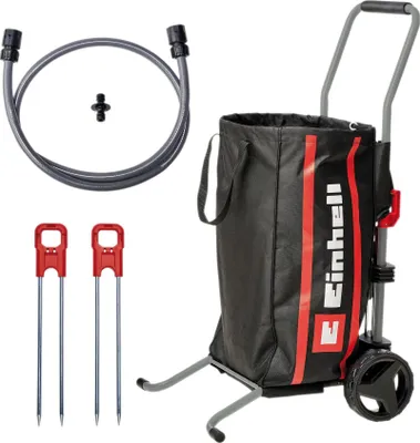 Image de Chariot de transport pour enrouleur de tuyau – Compatible GE-HR 18/30 Li – Charge max. 50 kg – Sac déchets verts 75 L