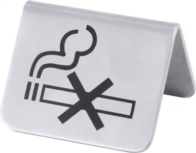Produktbild von Nichtraucherschild 18-0 - Breite 5,2 cm - Höhe 4,3 cm