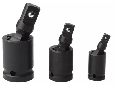 Productafbeelding van 3-delige dopsleutelset 1/2 inch, 3/8 inch en 1/4 inch dopsleutel slagmoersleutel kruisgewricht set draaischarnier auto pneumatische moersleutel