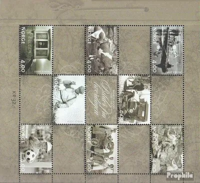 Produktbild von Briefmarken Norwegen 1999 Mi 1321-1328 Kleinbogen (kompl.Ausg.) postfrisch Jahrtausendwende Alltagsleben