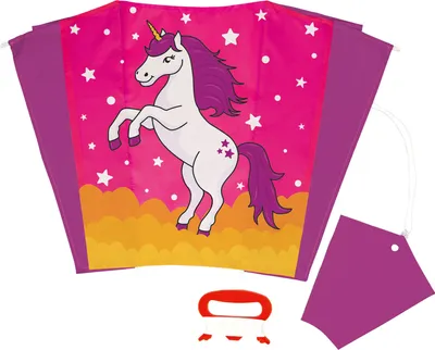 Produktbild von Wolkenstürmer Kinderdrachen Sled Einhorn (lila-pink), Einleinerdrachen ohne Gestänge - flugfertig inkl. Schnur