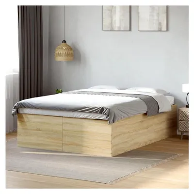 Produktbild von Bettgestell ohne Matratze, Sonoma-Eiche, 135 x 190 cm, Doppelbett