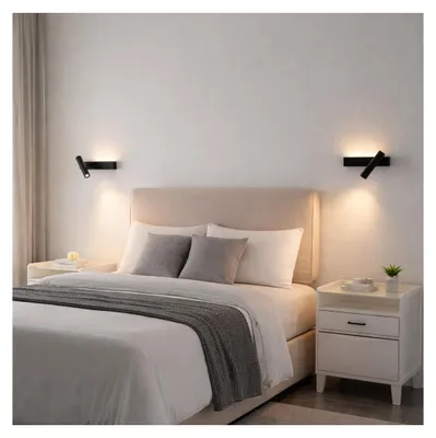 Produktbild von KOSILUM - Wandleuchte, Stahl, Aluminium und Silizium - Schwarz - Lodvi