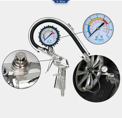 Obrázek produktu pro Měřič tlaku v pneumatikách Brilliant Tools, 0-16 barů