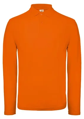 Image de B&C - Polo "ID.001" pour hommes, manches longues, modèle FK3064 (XXL) (Orange)