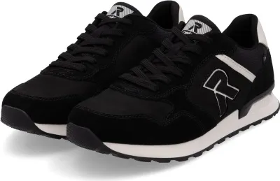Produktbild von Rieker 'R-EVOLUTION' Herren Echtleder Sneaker schwarz, Herren:40 EU
