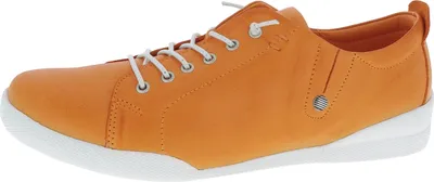 Produktbild von Andrea Conti Damen Slipper mit Zierschnürung sportiv seitlich Stretch 0345724, Größe:39 EU, Farbe:Orange