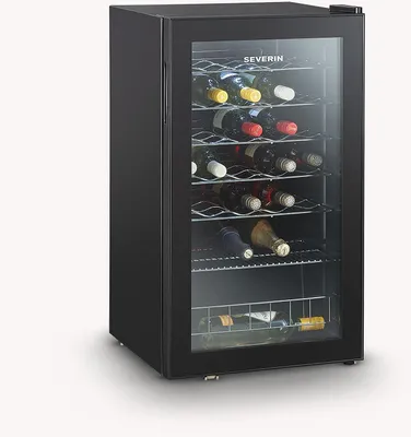 Produktbild von SEVERIN Weintemperierschrank KS 9894  aus Glas, schwarz Kühlschrank Weinkühlschrank Kühlschrank Wein Kühlschrank Klein