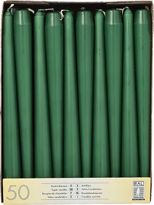 Produktbild von 7200 Leuchterkerzen dunkelgrün Ø 2,2 cm · 25 cm